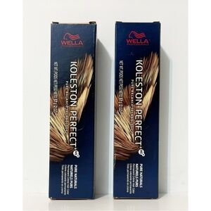 2 Wella Koleston Perfect Me+ Permanent Creme Hair Color Dye, 8/01 Light Blonde